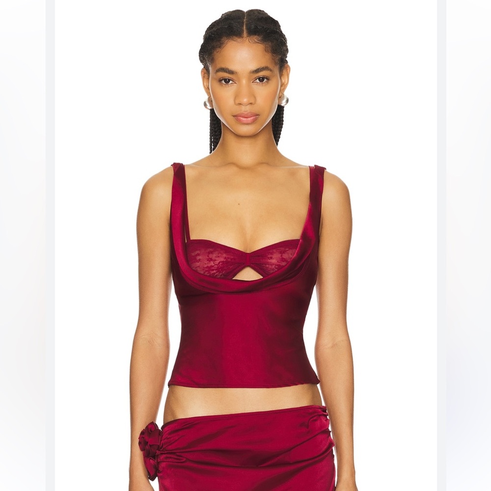 Lioness Delilah top burgundy